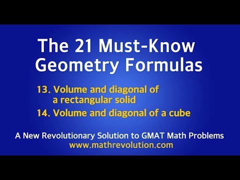 The must-know Geometry formulas for GMAT math (13-14)｜Math Revolution