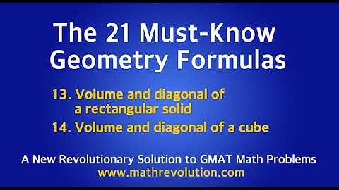 The must-know Geometry formulas for GMAT math (13-14)｜Math Revolution