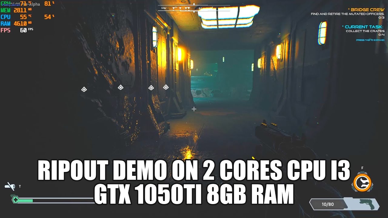 Ripout on GTX 1050Ti Core i3 6100
