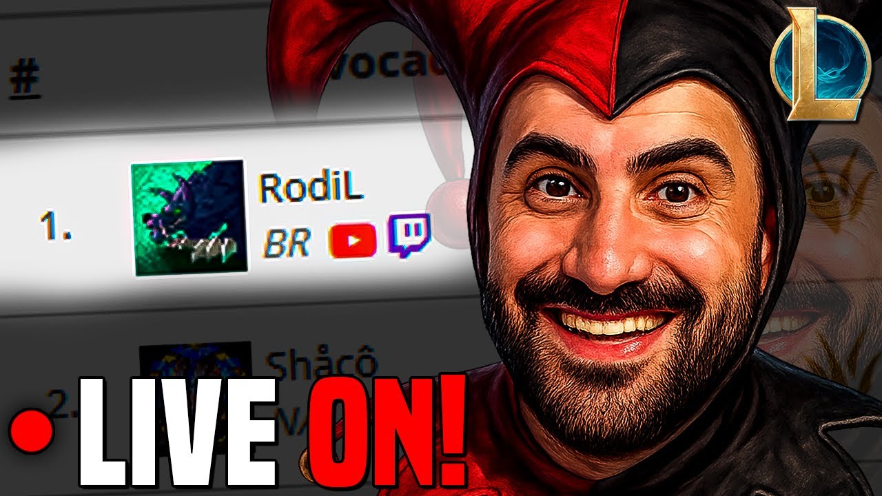 TOP 1 SHACO WORLD 2022 E 3X BRASILEIRO APLICANDO A GAMEPLAY | !pix !preço !live