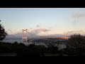 Sunset time at the Fatih Sultan Mehmet Bridge - Istanbul - Relax live video