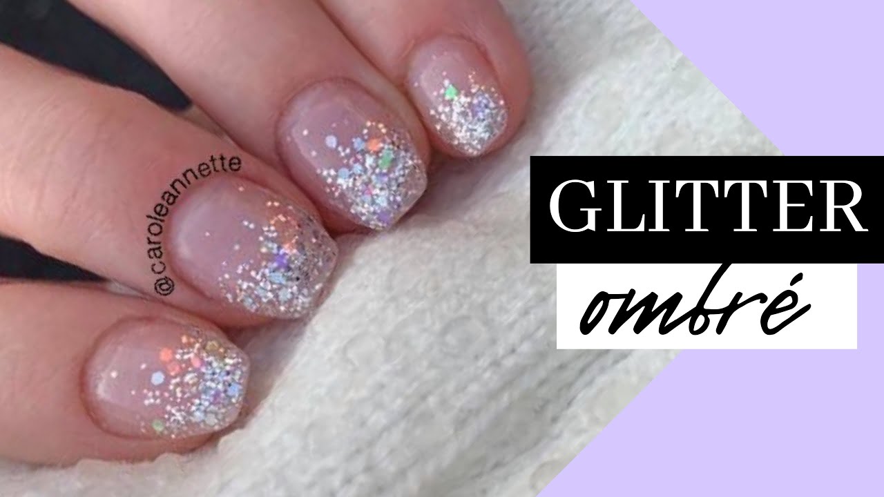 TUTORIAL  DIY Glitter Ombre Nails with Dip Powders 