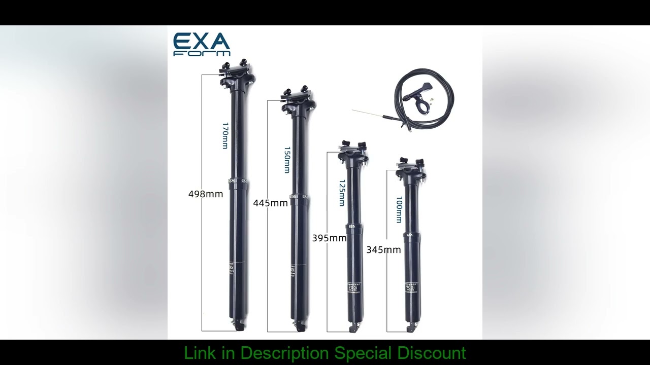 Kindshock KS EXA 900i Seat Post Seatpost 30.9/31.6*395mm Mountain Bike Wire Control Lift Seat Tube