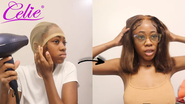 CHOCOLATE BROWN WIG INSTALL FT. CELIE HAIR | Taniy...