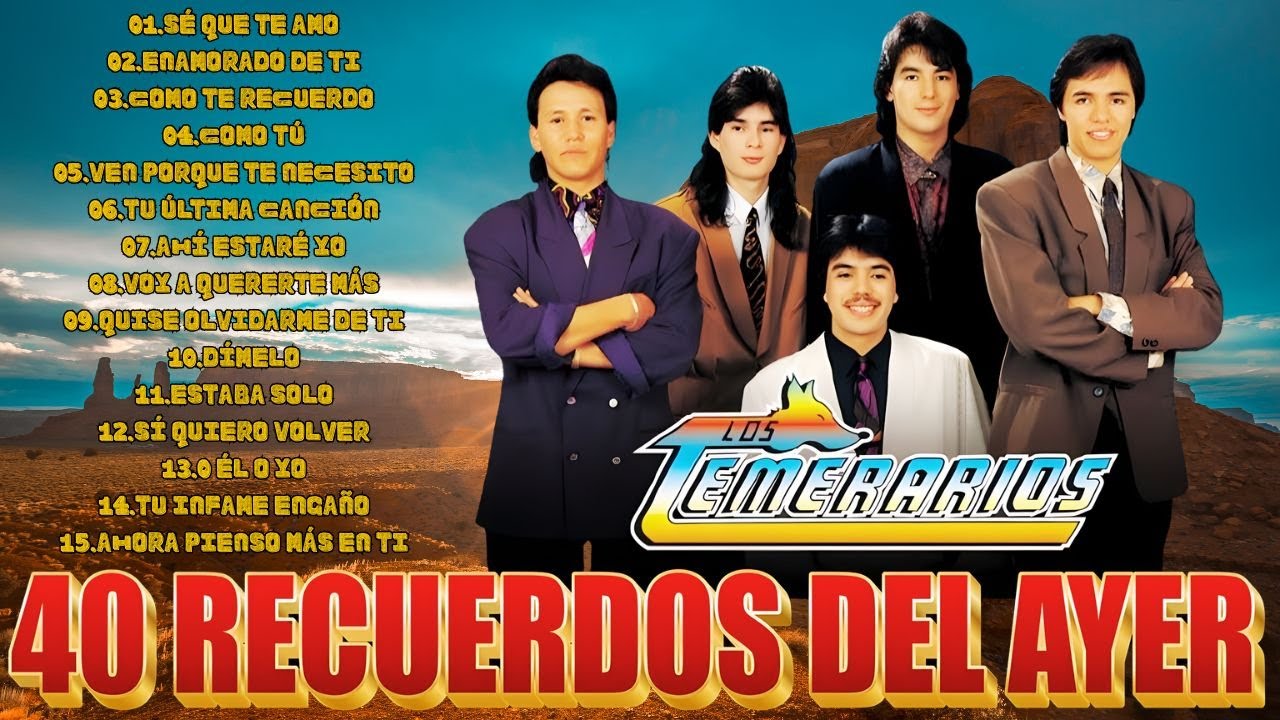 Los Temerarios Viejitas Románticas Éxitos - Los Temerarios Mix Románticas Para Enamorarse Más 💖