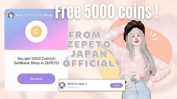 ➤ get free 5000 coins in SECONDS 2022 | zepeto Japan official