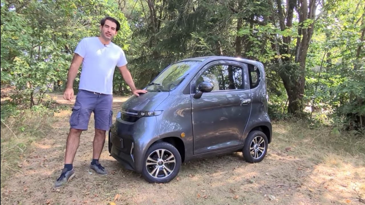 Mini E-Auto Futura Two Probefahrt Erklärung Touch Display Elektro Kabinenroller Elektro-Auto E-Mobil