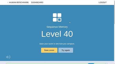 Getting 40 on Human Benchmark Sequence Memory