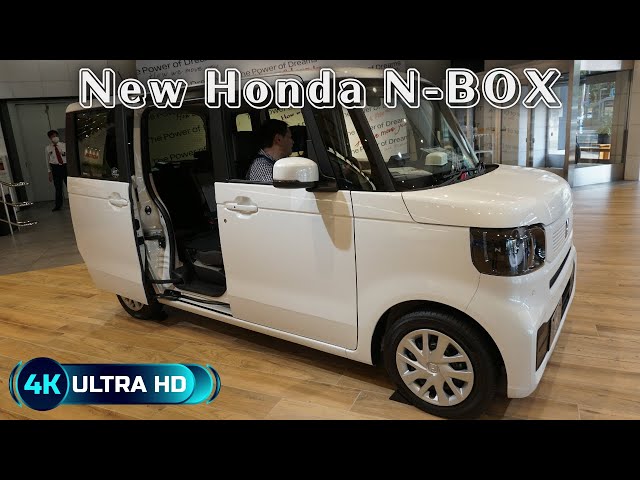 NEW 2024 HONDA N-BOX White - ホンダ新型 N-BOX 2024年モデル - New Honda N-Box 2024 class=