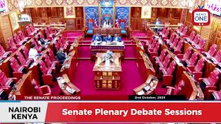 The Senate Plenary, Thursday, October 2nd , 2025 Afternoon Session