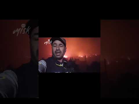 اندلاع حريق حراجي وبأراض زراعية في قرية طاحونة الحلاوة قرب السقيلبية في ريف حماة الغربي مسك