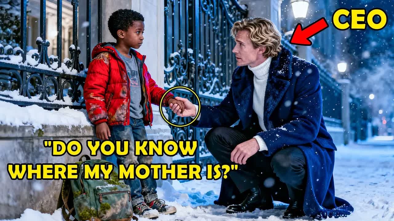‘My Mom Didn’t Come Home Last Night’ the Little Boy Said, The CEO Followed Him Into the Snow and