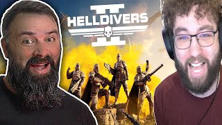 FAZE JEV PLAYS HELLDIVERS 2 FOR THE FIRST TIME!! | OrvieWoah Reacts