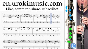 How to Play Clarinet Major Lazer & DJ Snake - Lean On Tabs Part#2 um-i352