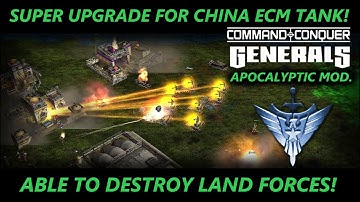 ECM TANK UPGRADE! Command & Conquer TM Generals Zero Hour 2023 Apocalyptic mod.
