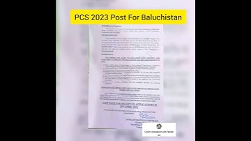 PCS 2023 post for Baluchistan #youtubeshorts #shortvideo
