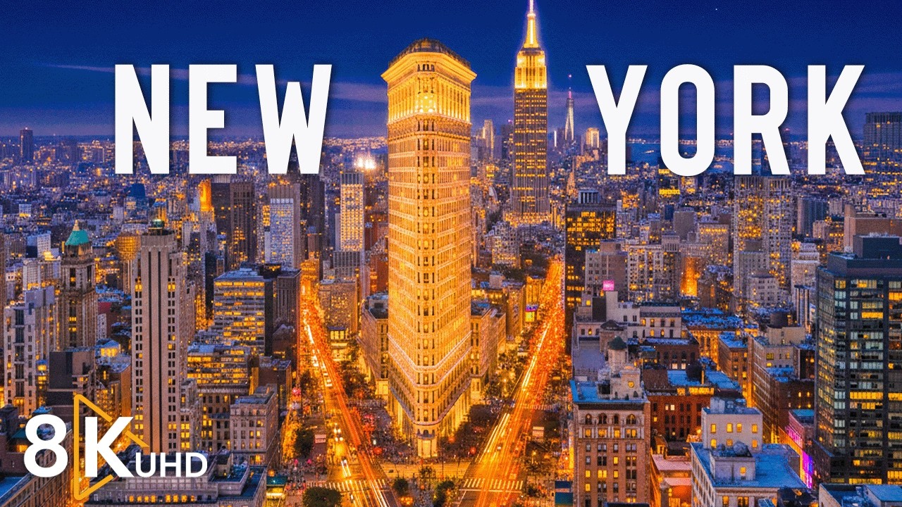 NEW YORK 8K 🇺🇸 The City That Never Sleeps – Manhattan, Times Square & Urban Life