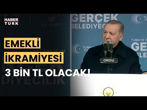Erdoğan'dan emeklilere bayram ikramiyesi müjdesi: Emekli bayram ikramiyesi 3 bin lira olacak