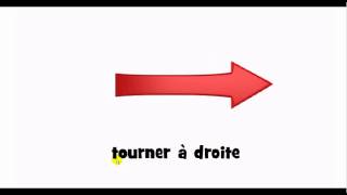 French pronunciation = tourner à droite