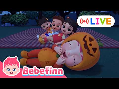 🔴 LIVE 24/7｜Look! Monsters Are Here! 🎃👻｜Halloween Special｜Bebefinn Kids Songs