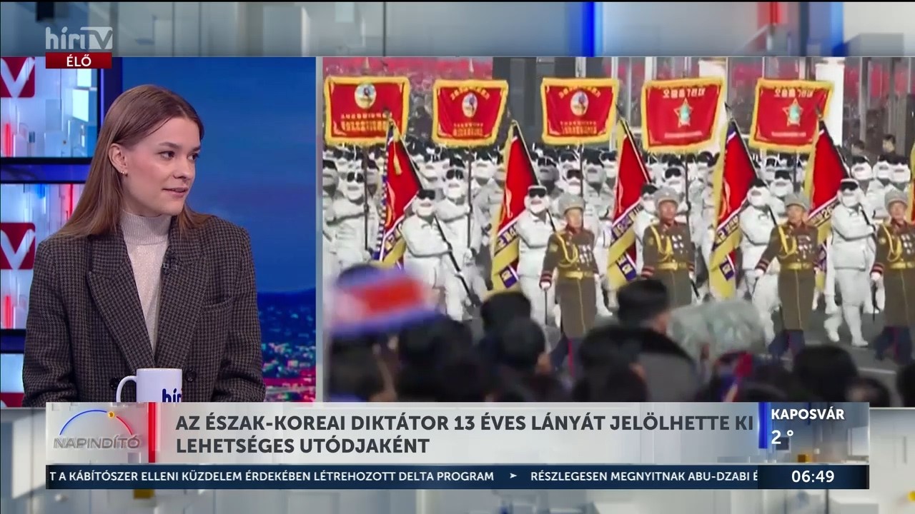 Az észak-koreai diktátor a 13 éves lányát jelölhette ki a lehetséges utódjaként - HírTV