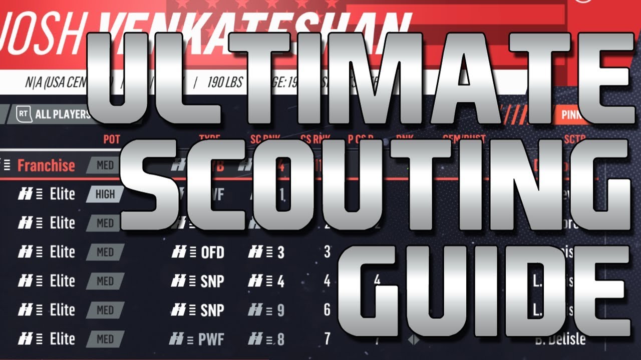 NHL 19 ULTIMATE SCOUTING GUIDE