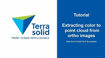 Extracting Color to Point Cloud from Ortho Images Using TerraScan and TerraPhoto