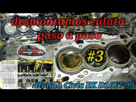 cambio de junta de cabeza de motor o culata #3 Honda Civic EK D16Y7 99