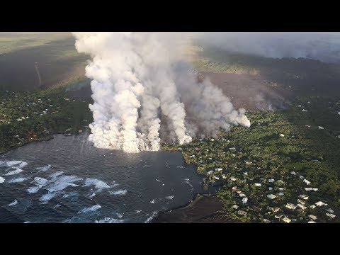Vídeo: Lava Evapora El Lago De Agua Dulce Más Grande De Hawái
