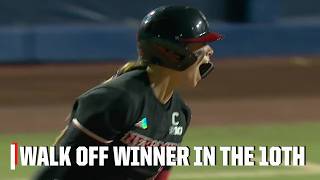 NEBRASKA'S 10TH-INNING WALK-OFF HR AT THE WCWS 🔥 AVA KUSZAK DELIVERS! | Women's College World Series