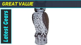 Dalen Rotating Head Fake Owl Decoy - The Ultimate Bird Deterrent!
