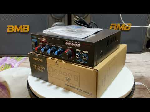 Video Âm ly mini 12v BT 309a cân loa BMB bass 30 HÀNG LOẠI 1... - youtube