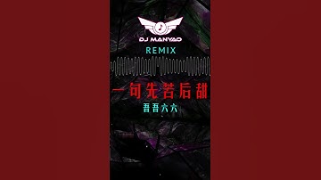 一句先苦后甜dj  #djmanyao #dj #remix #吾吾六六 #一句先苦后甜