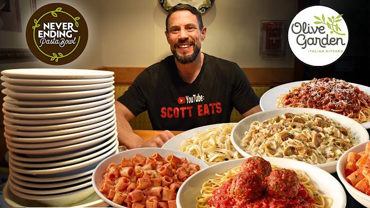 "OLIVE GARDEN ENDLESS PASTA-MORE THAN @ErikTheElectric"!!? MOST EVER EATEN | SCOTT EATS YOUTUBE