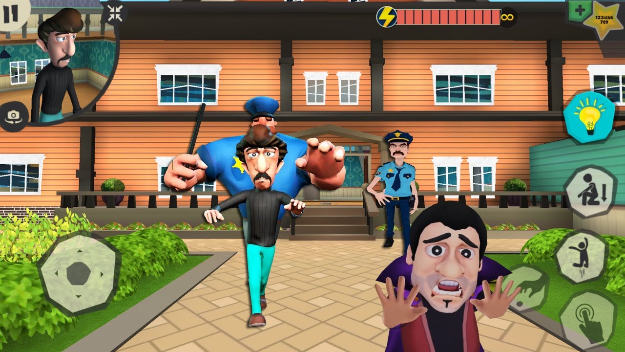 Scary Robber home clash 3D - troll scary robber so funny - Gameplay ...