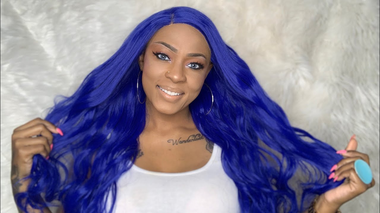 BEAUTIFUL BLUE HAIR FROM JUMWIGS