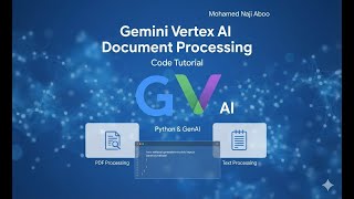 Vertex AI Tutorial #6: Document Processing with Vertex AI (Gemini) &amp; Python