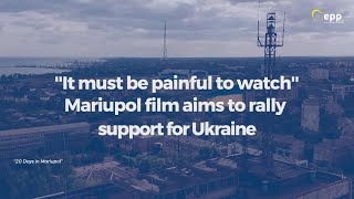 Oscar-winning documentary “20 Days in Mariupol” in the European Parliament.