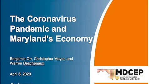 The Coronavirus Pandemic and Maryland's Economy - ...