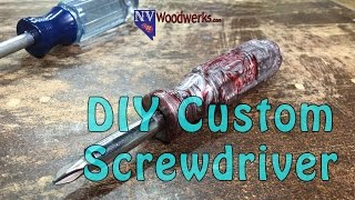 DIY Custom Cast Alumilite Screwdriver Handle With Magnetic Interchangeable Bits