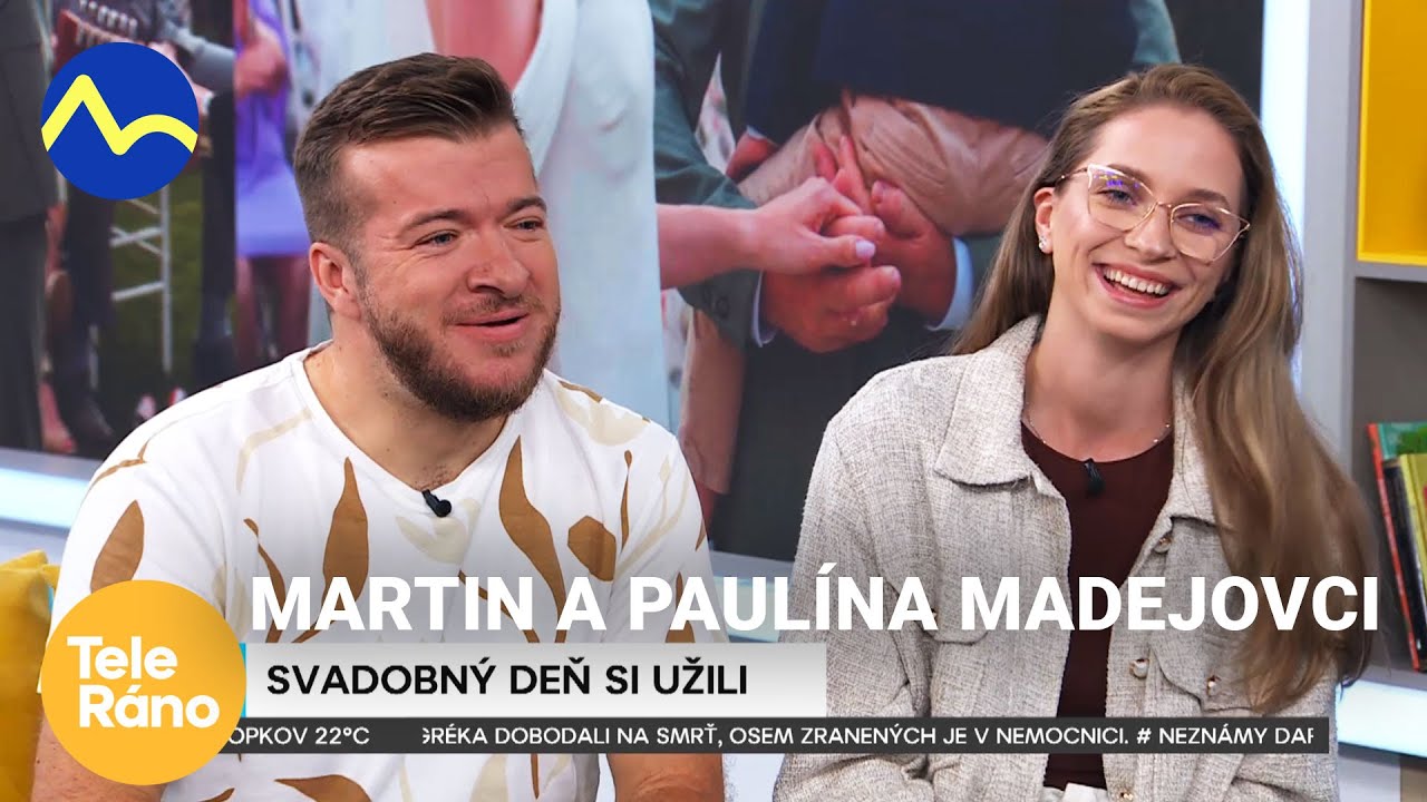Martin Madej s jeho manželkou Paulínou mali svadbu | Teleráno