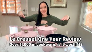 Le Creuset One Year Review! | How to clean, learning curves, is it worth it?