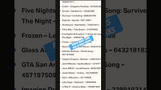 Roblox music codes that actually works #roblox #music #shorts