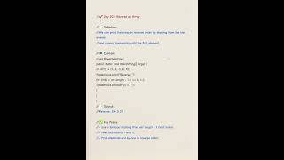 reverse an array | arrays | java programming | java basics explained #coding #java #programming