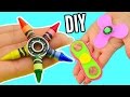 DIY FIDGET SPINNERS! 3 Ways To Make A Fidget Spinner Toy!