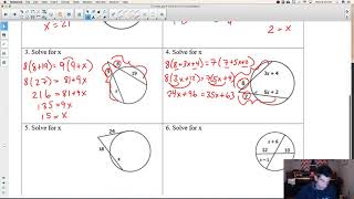 Intersecting Chords Secants and Tangents: Segment Lengths - YouTube Intersecting Chords Secants and Tangents: Segment Lengths - YouTube