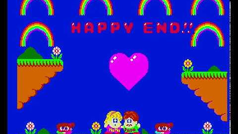 Bubble Bobble - MSX 2 - Super Mode 1P + 2P ending