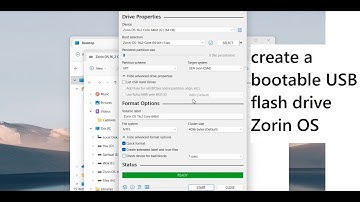 how do you create a bootable USB flash drive Zorin OS Linux operating system