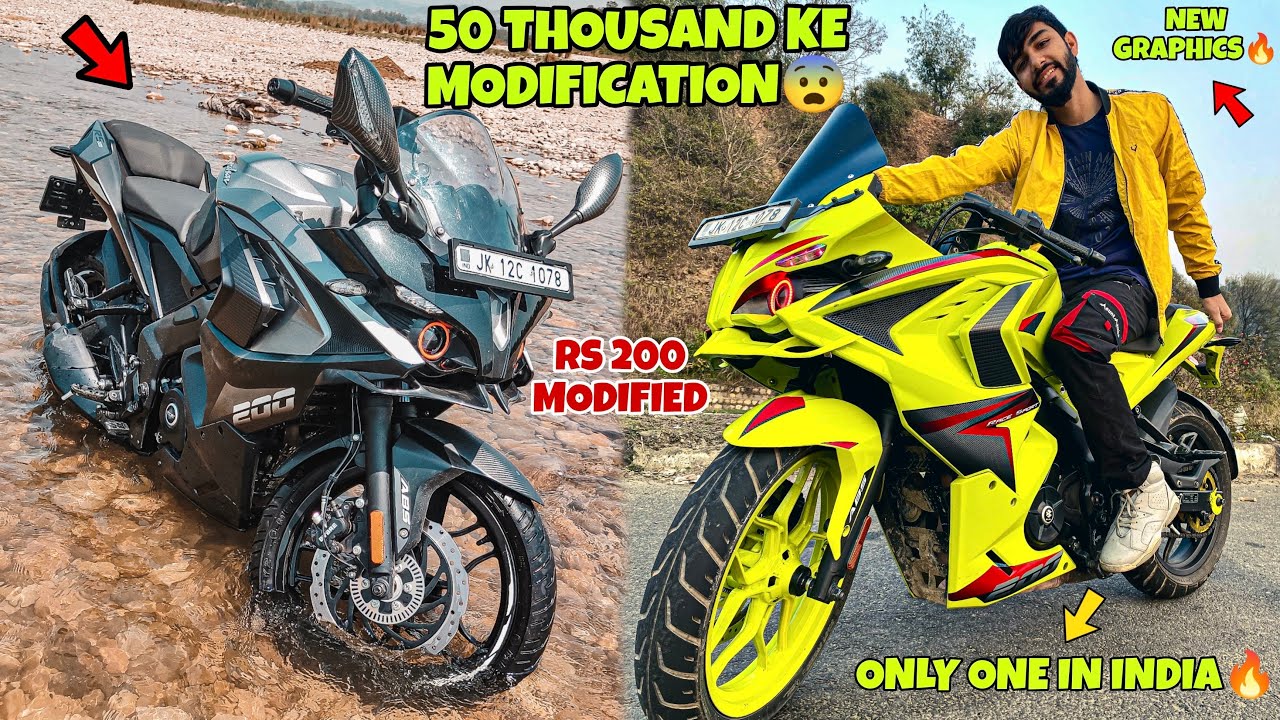 One of the Best Modified rs200 😱 | Kya Cheez Bana Dala Is Bike Ko 😱 | rs200 modification