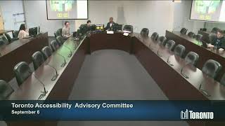 Toronto Accessibility Advisory Committee - September 6, 2024